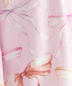 Brushed Bow Print Novelty Pyjama Set