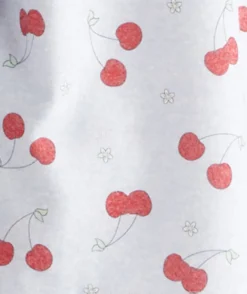 Brushed Cherry Print Novelty Pyjama Set