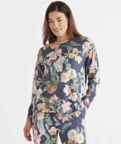 Brushed Fruity Floral Pyjama Top