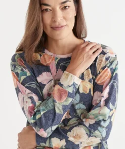 Brushed Fruity Floral Pyjama Top