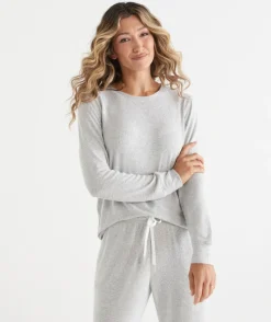 Brushed Long Sleeve Pyjama Top
