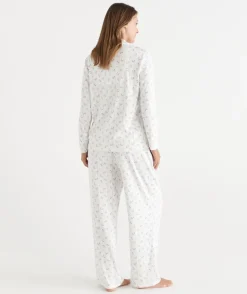Brushed Pointelle Floral Ditsy Pyjama Set