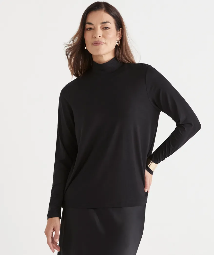 Classic Skivvy Top - Black