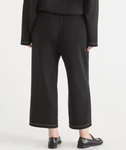 Contrast Stitch Culotte Pant