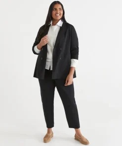Double Breasted Ponte Blazer