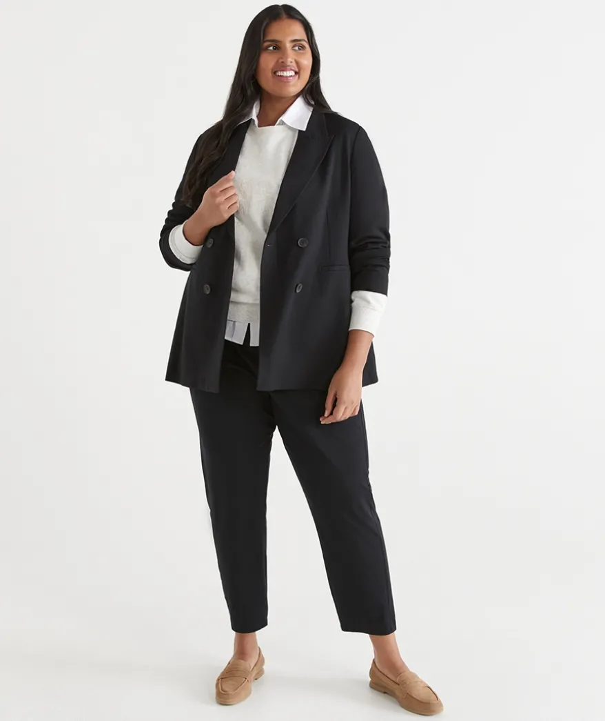 Double Breasted Ponte Blazer