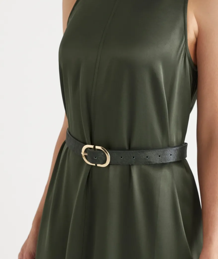 Double Buckle Wide Belt