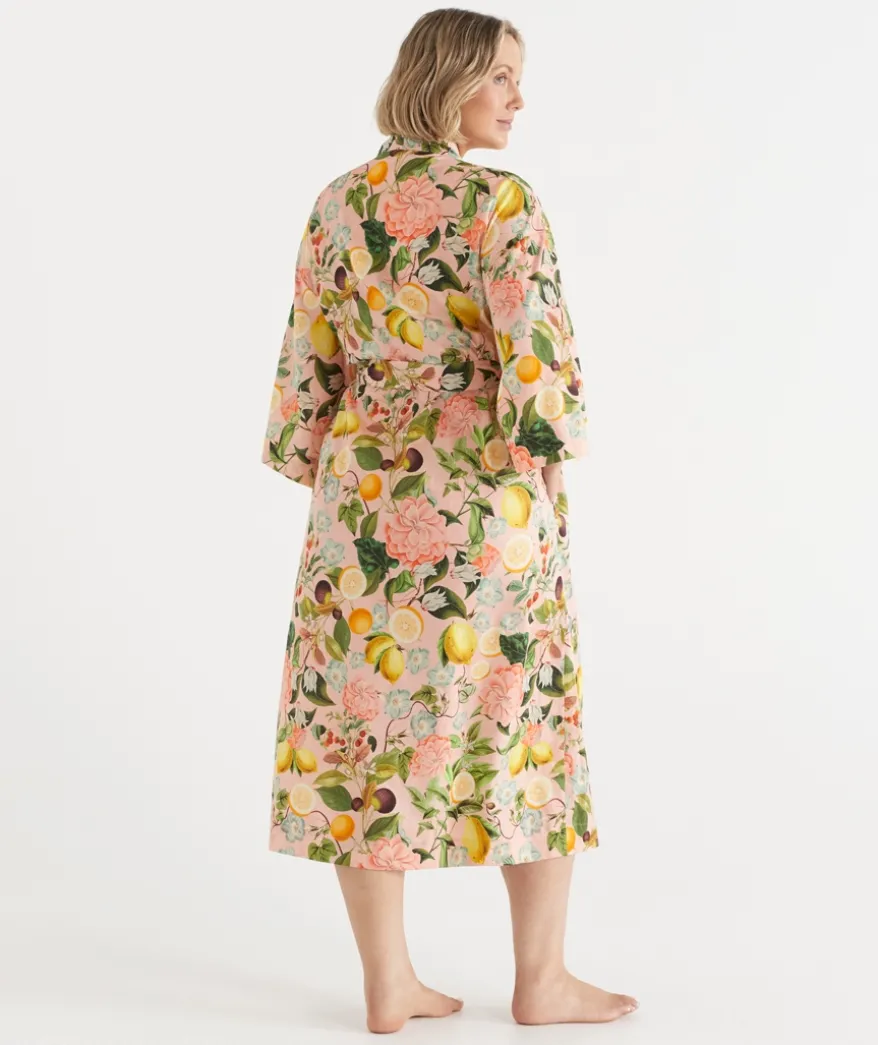 Floral Botanical Orchard Kimono - Pink