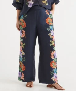 Floral Botanical Wide Leg Pant