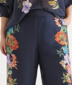 Floral Botanical Wide Leg Pant