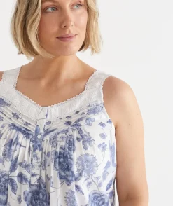 Floral Toile Sleeveless Nightie