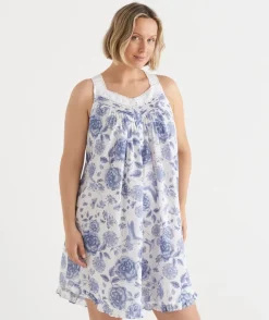 Floral Toile Sleeveless Nightie