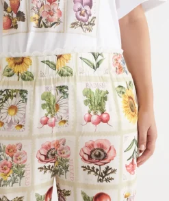 Garden Stamp Print Pyjama Pant