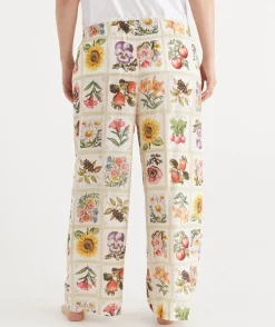Garden Stamp Print Pyjama Pant