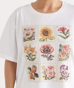 Garden Stamp Short Sleeve Pyjama Tee