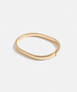 Gold Plated Hinge Cuff Bracelet