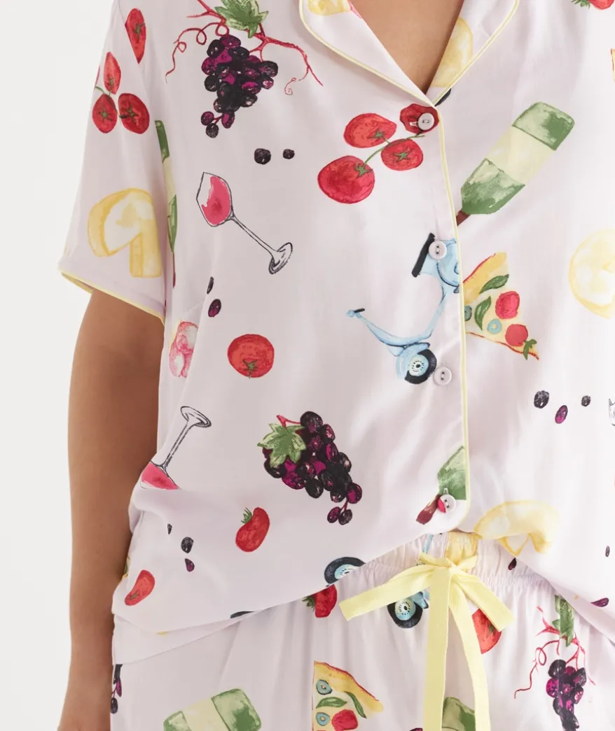 Italy Novelty Shortie Pyjama Set