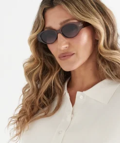 Jonava Charcoal Oval Sunglasses