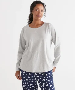 Long Sleeve Contrast Pyjama Top