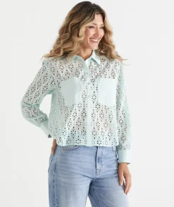 Long Sleeve Lace Shirt
