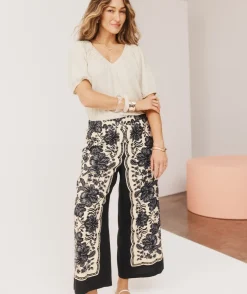 Noir Bloom Culotte Pant