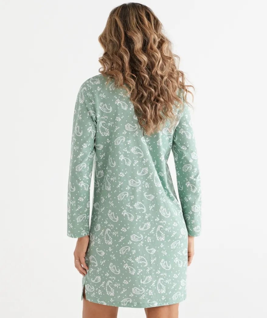 Paisley Long Sleeve Nightie