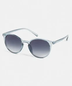 Pescara Navy Round Sunglasses
