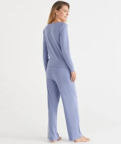 Pointelle Long Sleeve Heart Pyjama Set