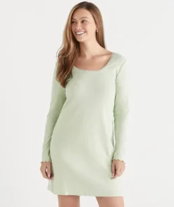 Pointelle Long Sleeve Nightie