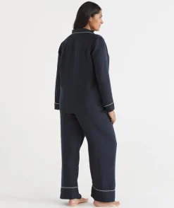 Satin Long Sleeve Pyjama Set