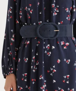 Suede Stretch Belt - Midnight