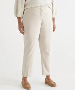 Tailored Stretch Tapered Pant - Natural Marle