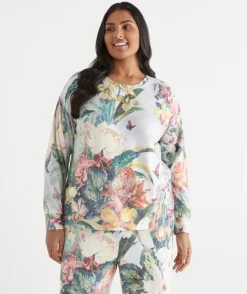 Tropical Paradise Brushed Pyjama Top