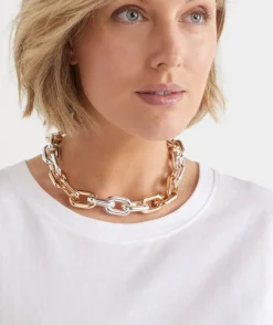 Two-Tone Chain Necklace