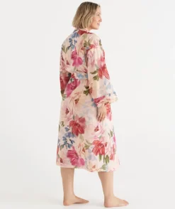 Vintage Floral Robe - Pink