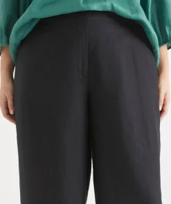 Wide Leg Tailored Linen Pant